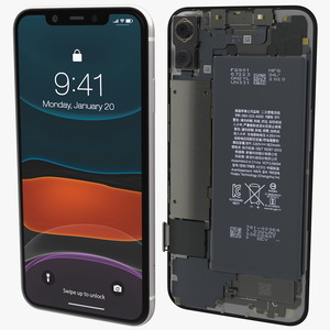 3D iPhone 11 with Full Internal Structure model