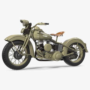 3D model Harley-Davidson WLA Liberator Green