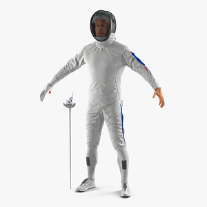 3D Fencer T Pose model