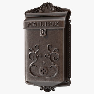 3D Vintage Wall Mounted Mailbox model