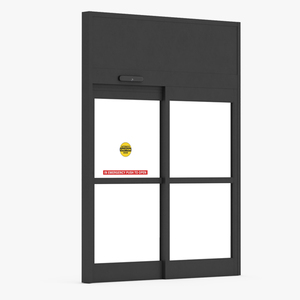 3D Automatic Sliding Door Entrance System model