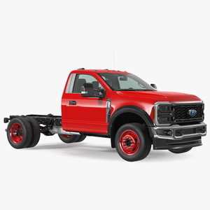 2023 Ford Super Duty F550 Red 3D model