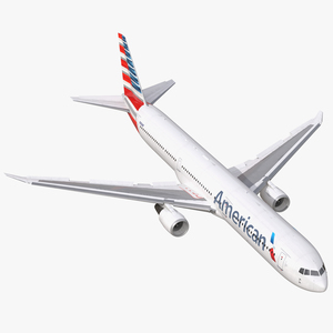 3D Boeing 767 400ER American Airlines Rigged