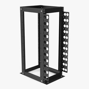 Open Frame Server Rack 30U Empty 3D