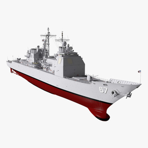 3D model Guided Missile Cruiser Shiloh CG-67