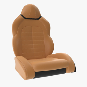 3D Sports Car Front Seat