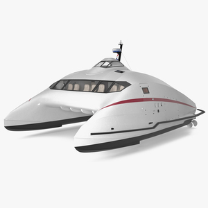 3D model Catamaran Ferry A2V Monaco One