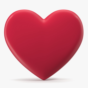 3D model Red Heart Emoji