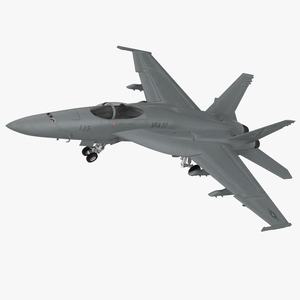 Fighter FA 18EF Super Hornet Rigged 2 3D