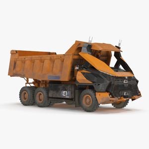 3D Autonomous Electric Dump Truck XCMG Dirty