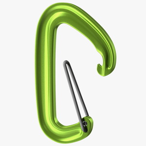 3D model Open Carabiner Green