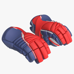 3D model Hockey Gloves Rigged