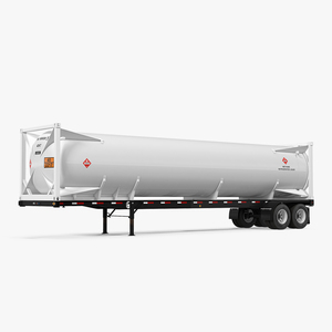 3D model Gas Tank LNG Trailer