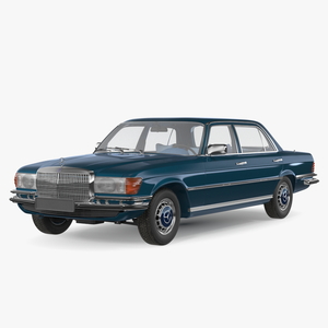 3D model Mercedes Benz 350 SE Blue