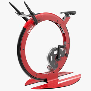 3D model Ciclotte Unicycle Exercise Bike Red