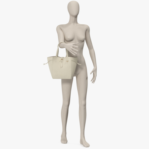 Leather Tote Bag Furla Net Marmo C on Mannequin 3D