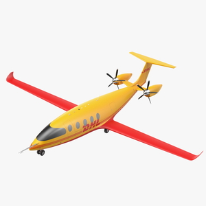 3D Eviation Alice Electric Aircraft DHL Rigged model