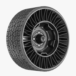 3D model MICHELIN X Tweel TURF Tire for Golf Cart