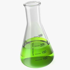 3D Narrow Mouth Erlenmeyer Flask 250 ml with Acid