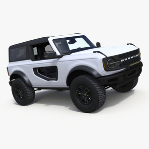 Ford Bronco Two Door SUV Oxford White 3D
