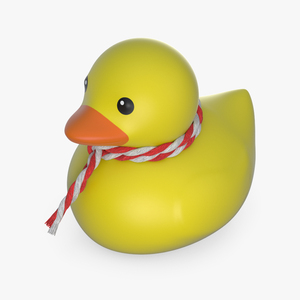 3D model Scarf Red for Rubber Duck