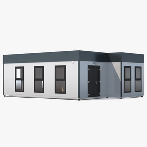 Modern Commercial Modular Building 3D model