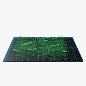 Waves Hologram 3D model