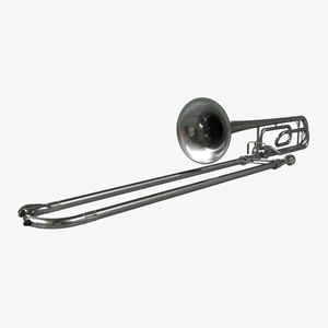 3D model Trombone Silver