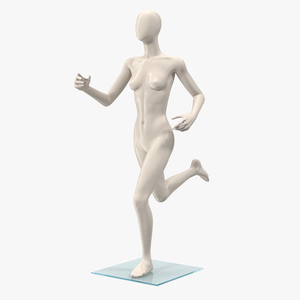 Female Mannequin Running Pose 3D model