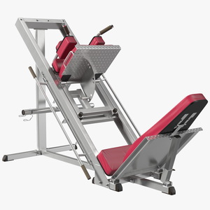 Linear 45 Degree Leg Press Machine 3D model