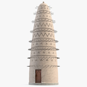 3D Pigeon Tower White model