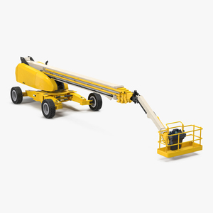 Telescopic Boom Generic 4 Yellow 3D