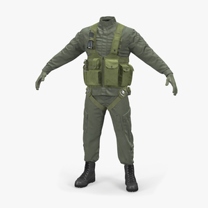 US Helicopter Pilot Uniform 2 3D model