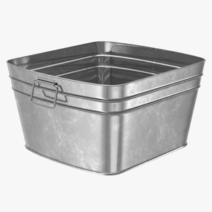 3D Galvanized Square Tub