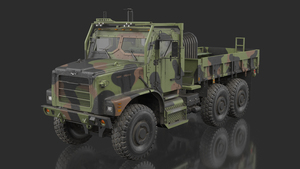 Military Cargo Truck OshKosh MTVR MK23 Dusty 3D model