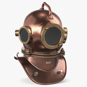 3D model Copper Diving Helmet