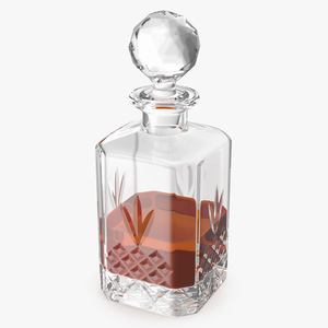 3D model Square Crystal Whisky Decanter