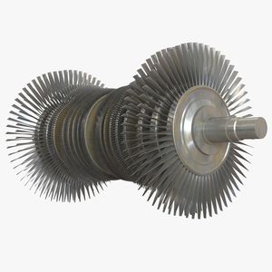 3D Steam Turbine model