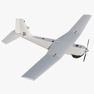 3D Hand Launched Unmanned Aircraft System UAS RQ 20B Puma Rigged