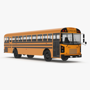 Electric School Bus 3D model