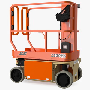 3D model JLG 1230ES Vertical Mast Lift Folded New