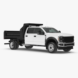 3D Pickup Truck Black Dump model