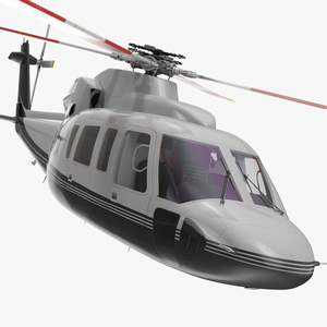 3D Utility Helicopter Sikorsky s76 Rigged model