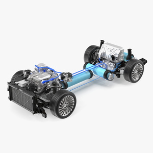 3D model Hydrogen Fuel Cell System