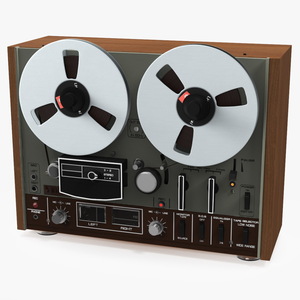 Retro Reel-to-Reel Tape Recorder 3D