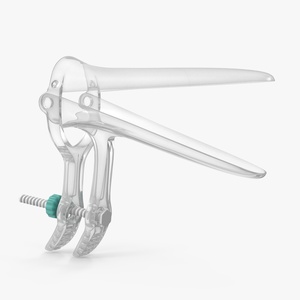 3D model Plastic Vaginal Speculum Green