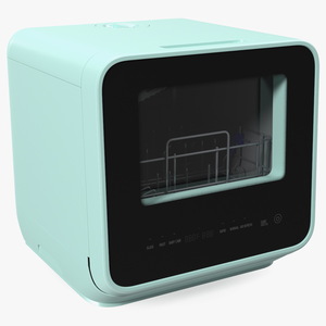 3D Compact Table Top Dishwasher model