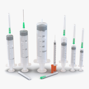 Disposable Syringe Set 3D