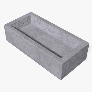 3D model Frogged Calcium Silicate Brick Gray