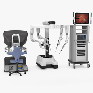 3D Da Vinci Surgical System Rigged